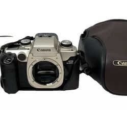 Canon EOS Elan II E 35mm Film Camera Body Only With Leather Case - UNTESTED