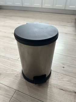 2* Small Stainless Steel Step Trash Can