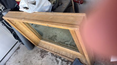 Large glass mirror