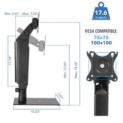 Freestanding Single Monitor Arm 17" to 32"