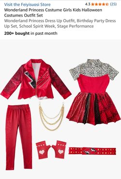 Descendants Red Costume Size 9-10