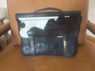 Genuine cowhide & leather briefcase