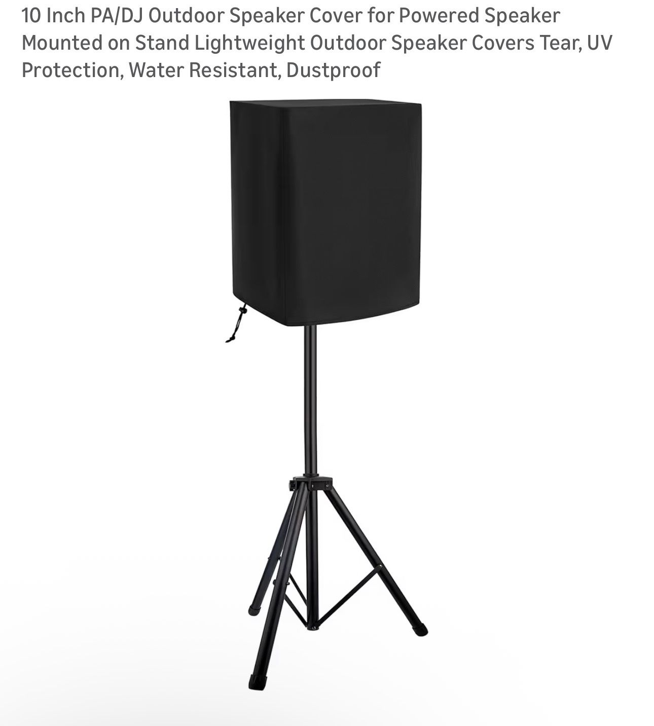 TWO (2) 10 Inch PA/DJ Outdoor Speaker Cover for Powered Speaker