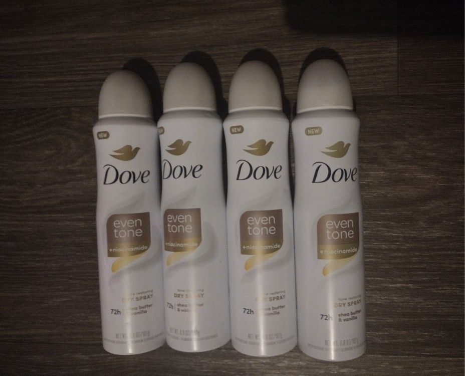 Dove Even Tone Deodorant Dry Spray BUNDLE