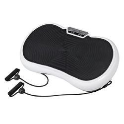 Vibration Plate~NEW~Massage Machine Massager~w Arm Straps~ Whole Body Exercise Machine~White~Zenstyle