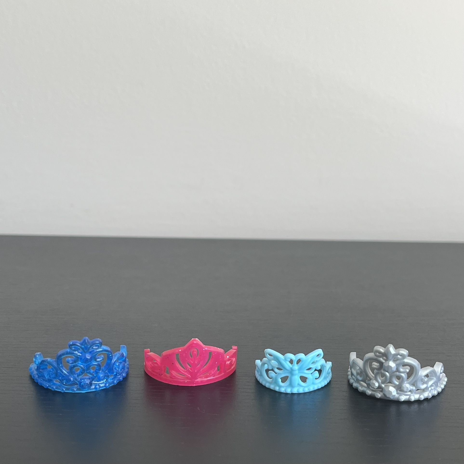 Mattel Barbie Doll Crown Tiara Hair Accessory Headpiece Lot Of 4 Plastic