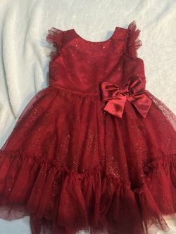 Jona Michelle Red Sparkle Dress 4T