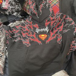 Civil Regime X Deceased - Red Death Forever Superman hoodie (Trade M For L) 