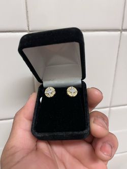 Star Cluster earrings NATURAL DIAMOND 8mm