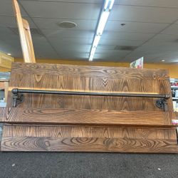 Rustic Farmhouse Hanging Bar Shelf