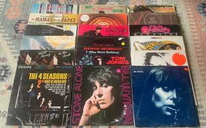 42 Vinyl Records - Rock / R&B / 1950s-80s