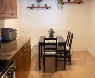 IKEA black table & chairs