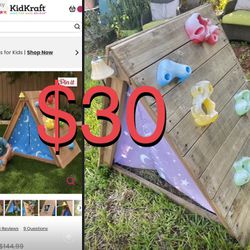 $30 Kidkraft A-Frame Hideaway and climber outdoor playground for ages 3-5 