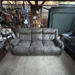 Gray Recliner 