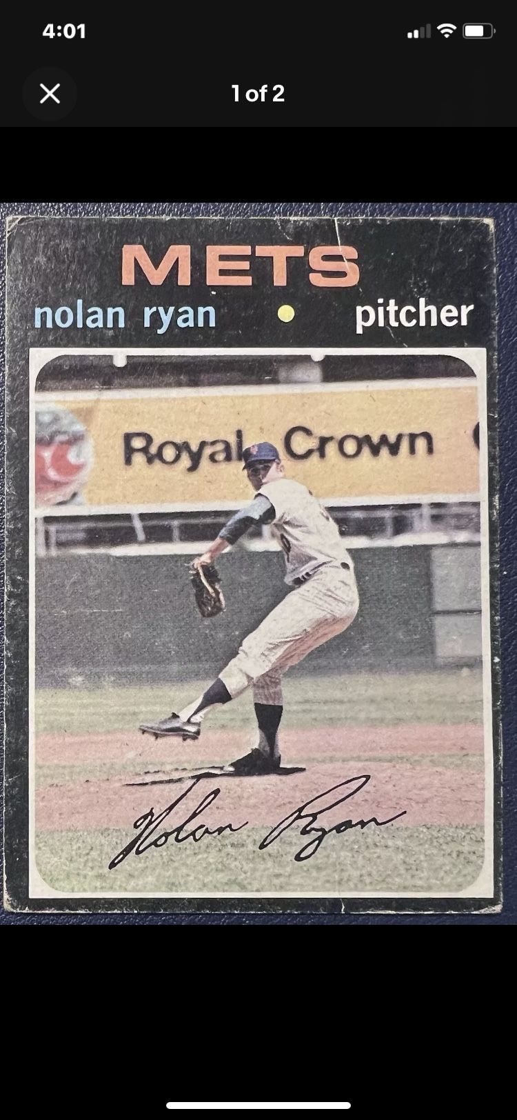 1971 Nolan Ryan Topps Baseball Card
