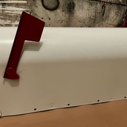 White Mailbox Metal Brand New