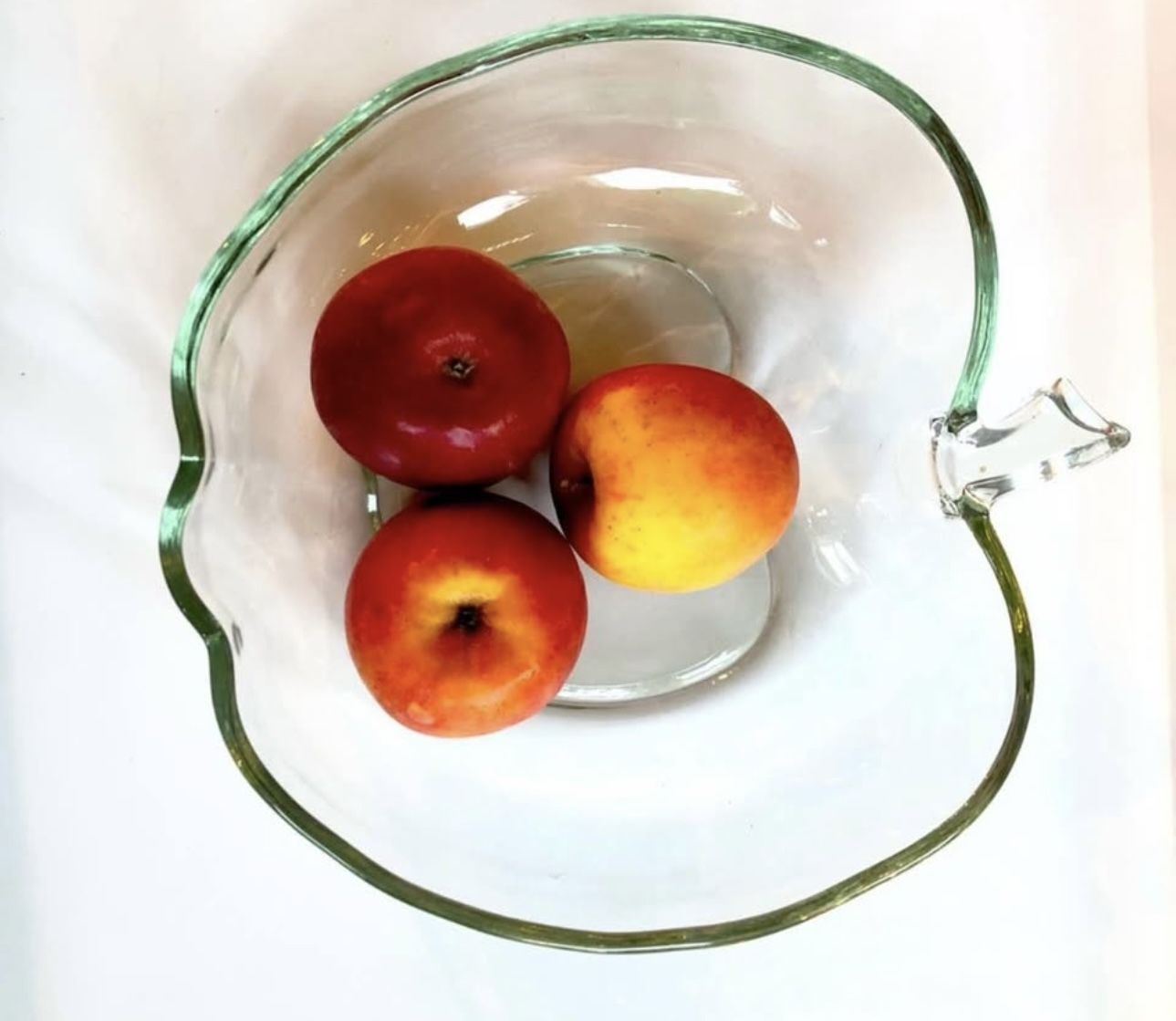 Vintage Hazel Atlas Apple Orchard Glass Bowl
