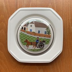 Decorative Plate with Amish Scene