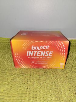 Box bounce Intense vibrant fresh 80 Dryer Sheets