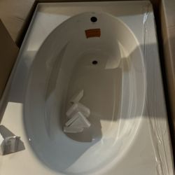 KOHLER Windward 60 in. x 42 in. Soaking Bathtub with Right-Hand Drain in White 