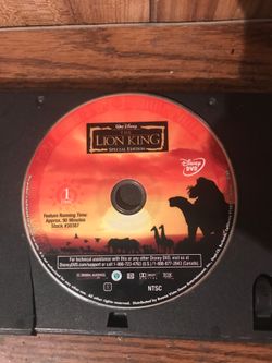 The lion king special edition dvd