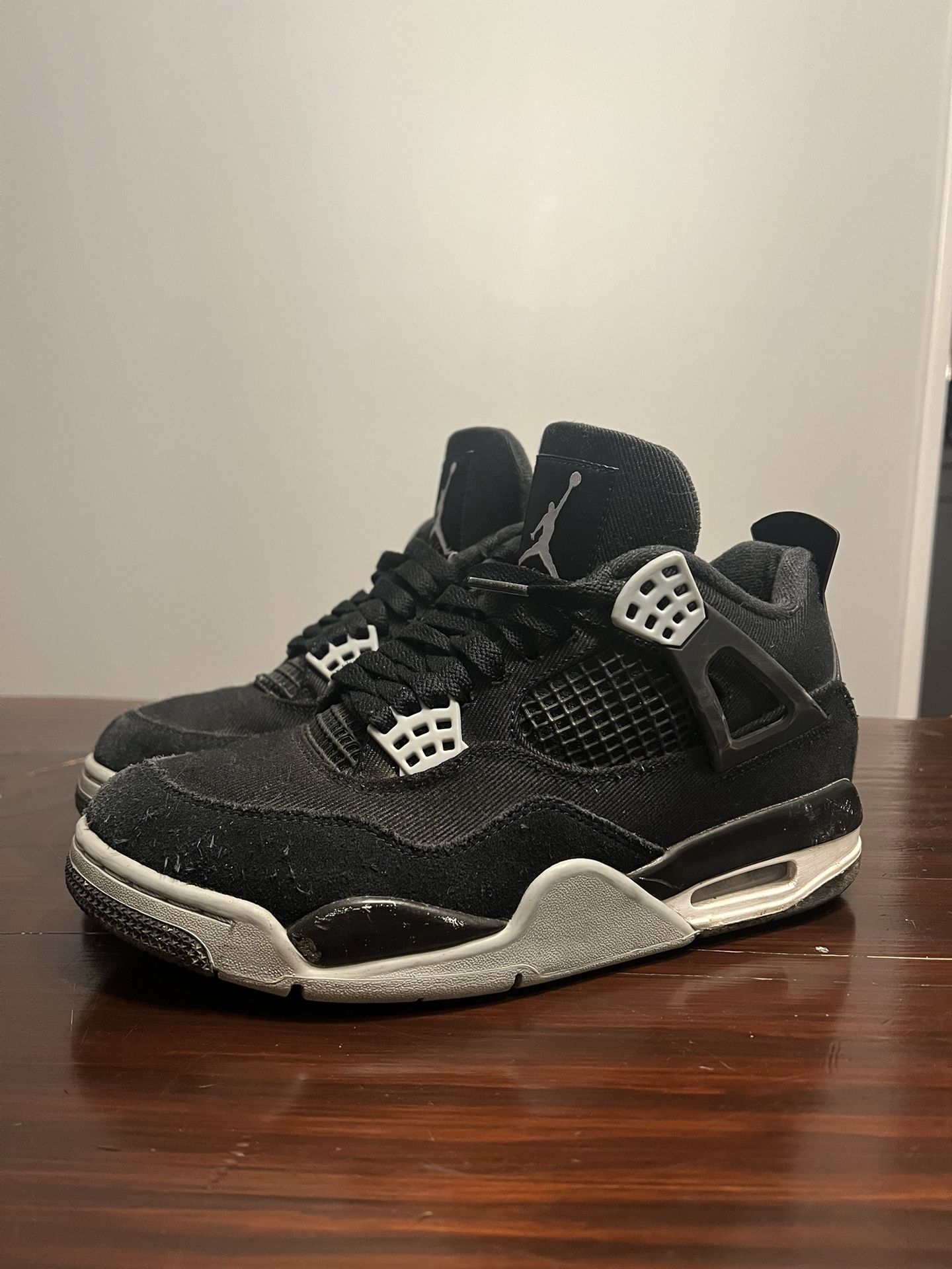 Jordan 4s Black Canvas Size 7