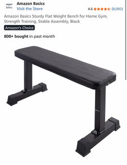 Flat Weight Bench for Home Gym