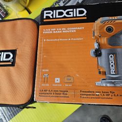 New RIDGID fixed base router
