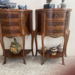 Pair Of Antique Nightstands Or Accent Tables