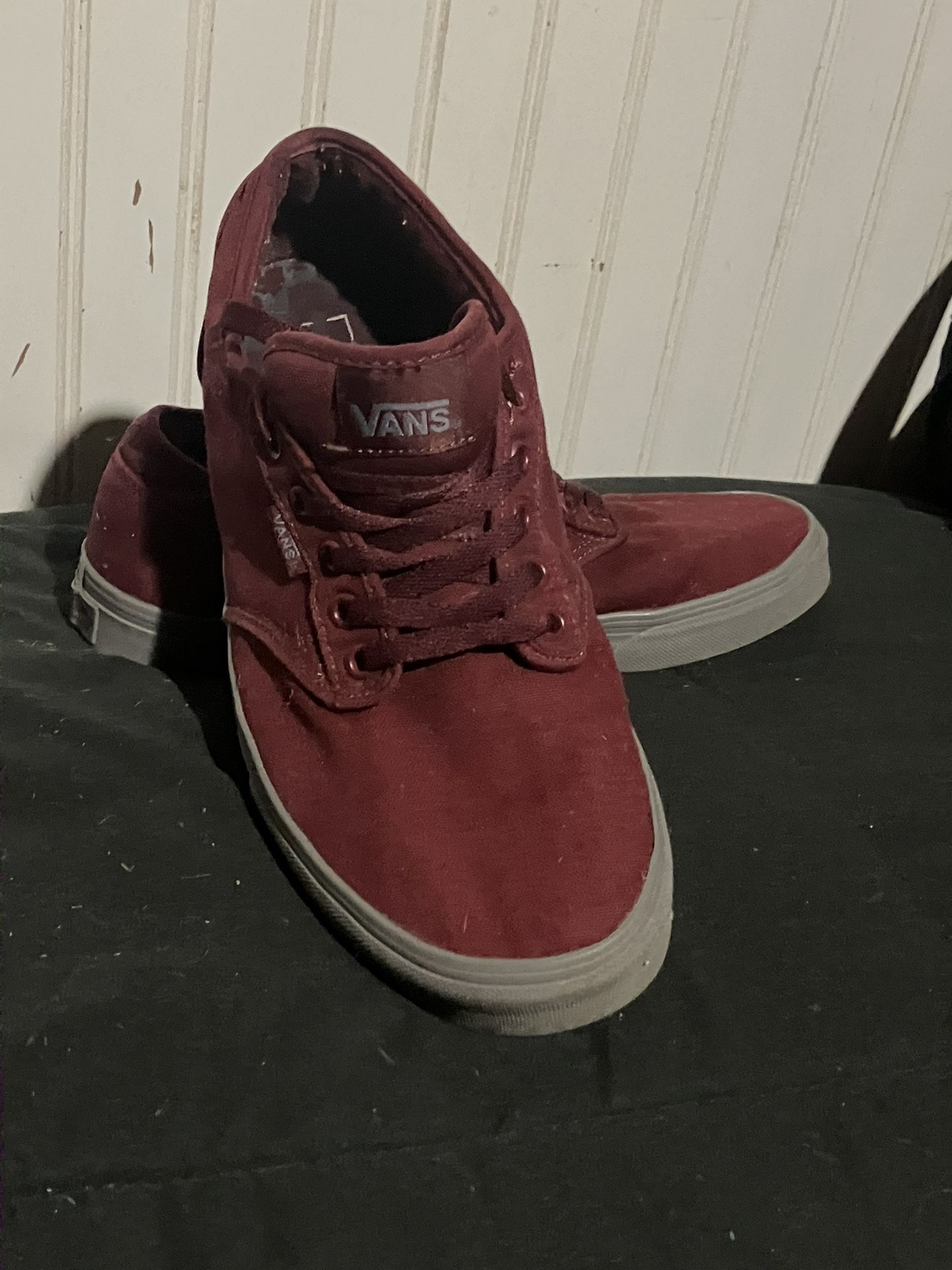 Burgundy Vans