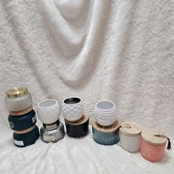 Mixed Candle Jars – Different Sizes – Used (SAND+FOG, B&P, etc.)