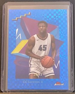 2024-25 Topps Finest GG Jackson II Blue X-Fractor #26/75