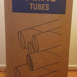 BRAND NEW 50 ULINE POSTER TUBE (mailing tube) with end caps, 2 in × 26 inch, Model S3937, $15