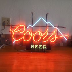 Coors Neon Sign.