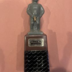 Vintage Brussels Boy Liquor Dispenser – Retro Barware – Glass Base