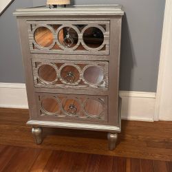 Side Table With Three Drawers