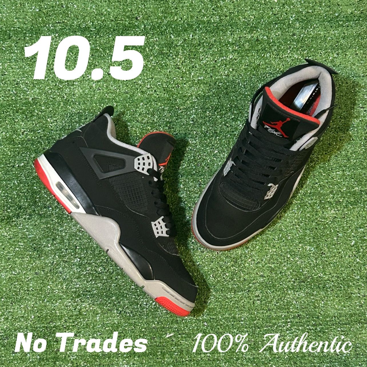 Size 10.5 Air Jordan 4 Retro โBred 2019โ โฉ๏ธ