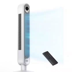 Tower Fan | 42 in., 6-Speeds, 12 H Timer, 90° Oscillation with Remote, AC Motor in White