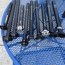 Carbon and alloy seat posts for road bikes and mountain bicycles