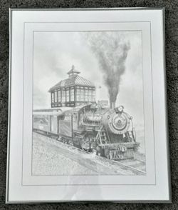 Original Train Art -- Pencil --