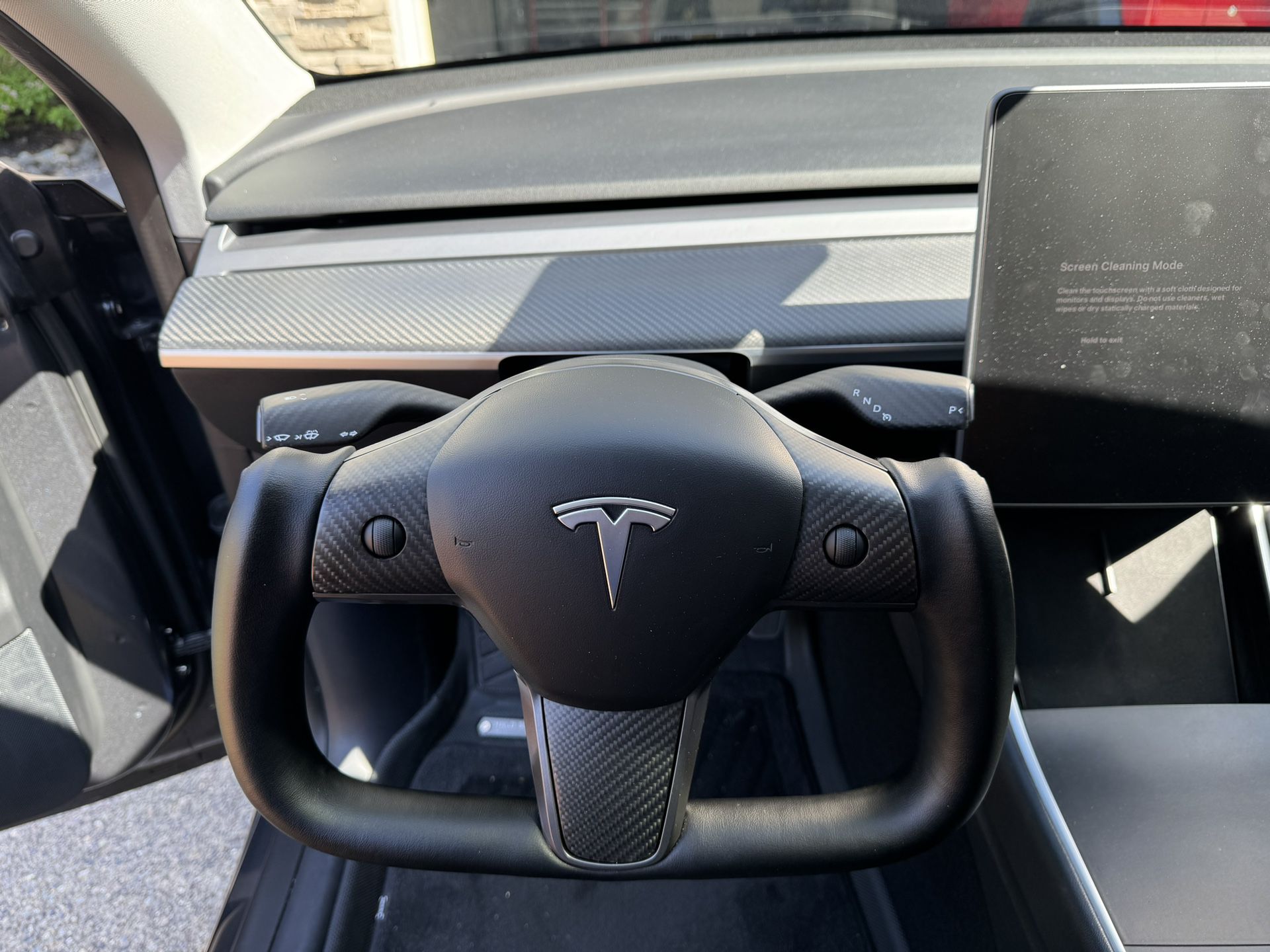 Tesla Model Y Carbon Fiber Interior 