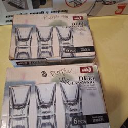Shot Glass Cups $10. Each.  Box of 6