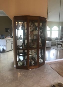 Beautiful wood Curio cabinet