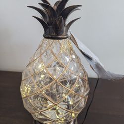 Pre Lit Led 12" Pineapple Decor