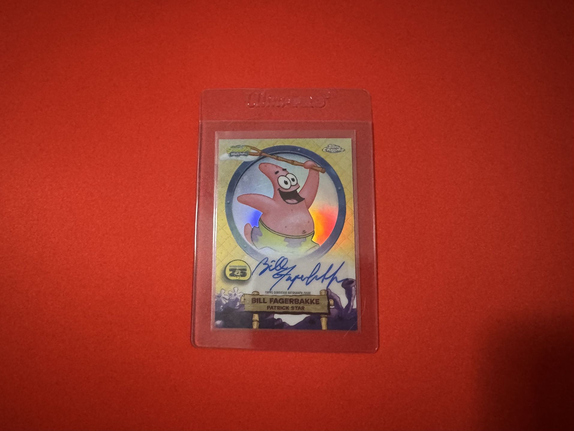 Patrick Star Autograph (SpongeBob Topps Chrome) 