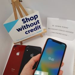 Apple IPhone Xr Unlocked For All Carriers  - 90 Days Warranty - $1 Down - NO CREDIT Needed