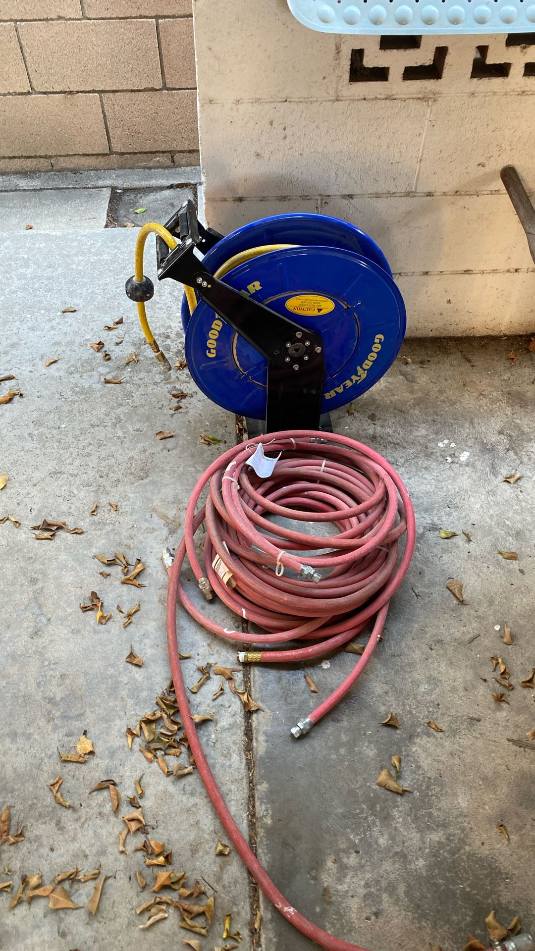 Goodyear retractable air hose reel