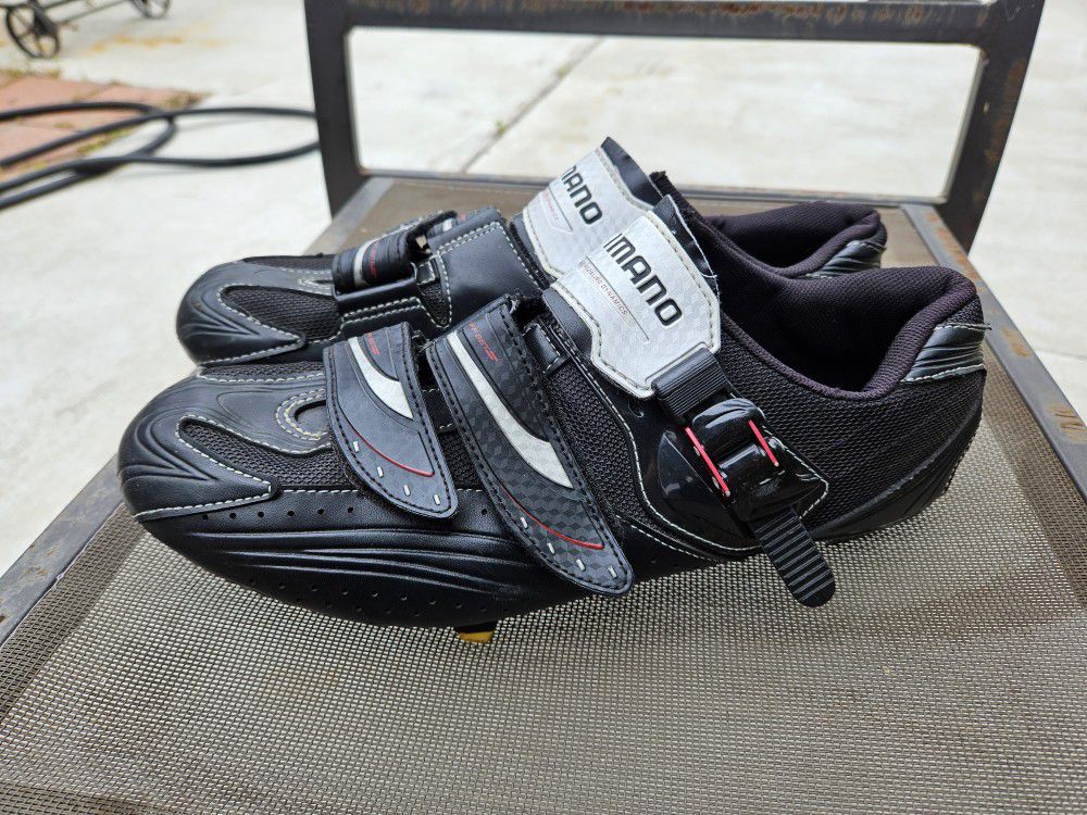 Shimano SPD-SL R106 Pedaling Dynamics Cycling Shoes w/ Cleats Size 46EU 11.2US