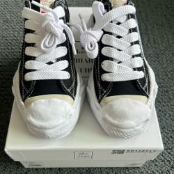 Maison Mihara Yasuhiro Hank OG Sole Canvas Low-Black