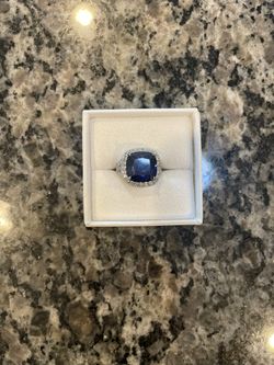 Blue Sapphire Ring Size 7